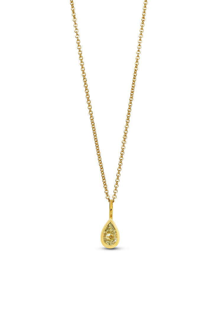 Fancy Colour Diamond Solitaire Pendant