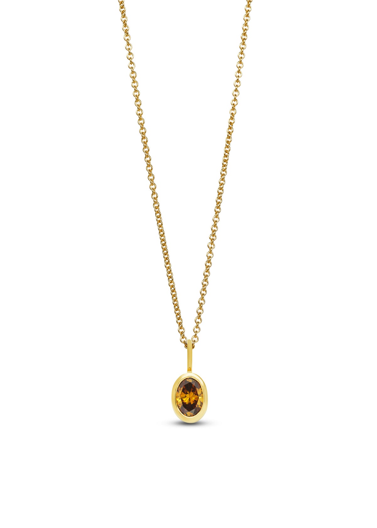 Fancy Colour Diamond Solitaire Pendant